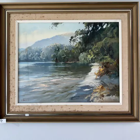 Oil of  Lake Tarawera by Neilson