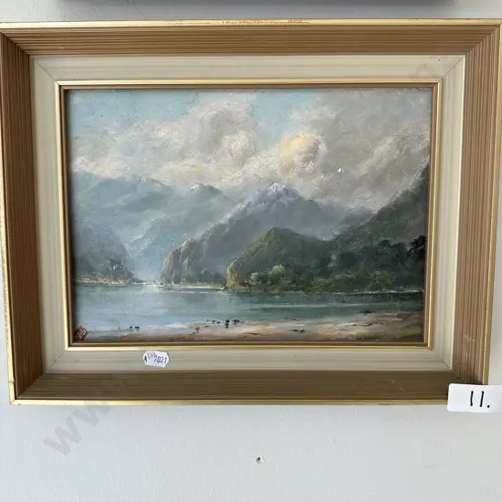 Oil of Lake Wanaka by F O Bianchi