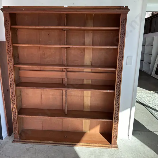 Unusual colonial bookcase (believed to have originated from Peach Gully homestead) 1570w 1900h