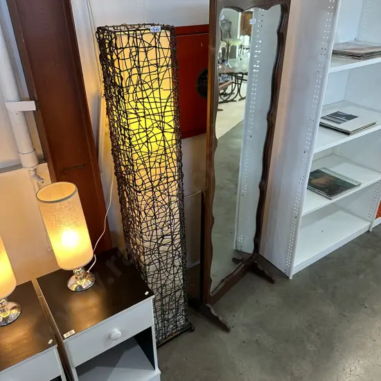 Metal wicker lamp 1600h