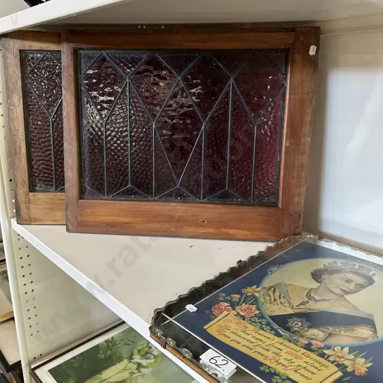 Queen mirror plus Pr Leadlight windows