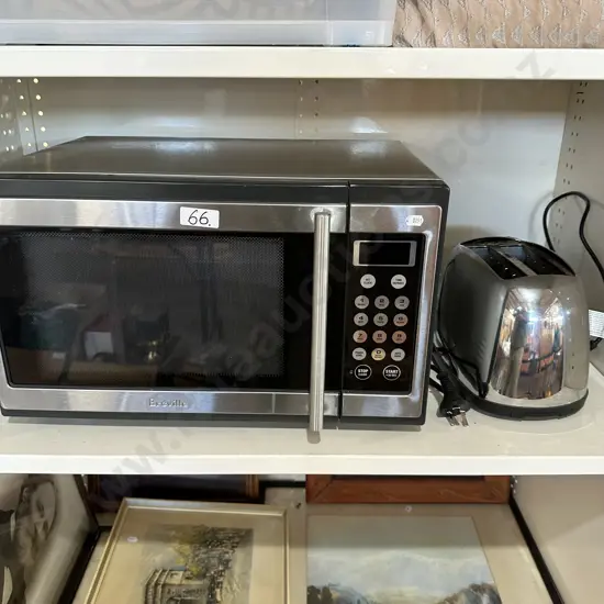 Microwave and toaster