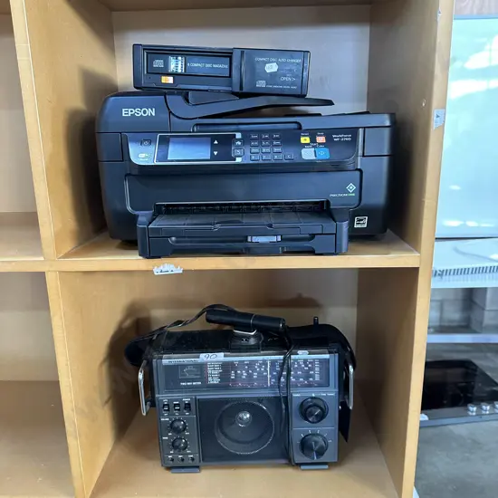 Radio, CD, printer