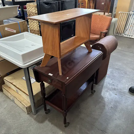 tea trolley and side table
