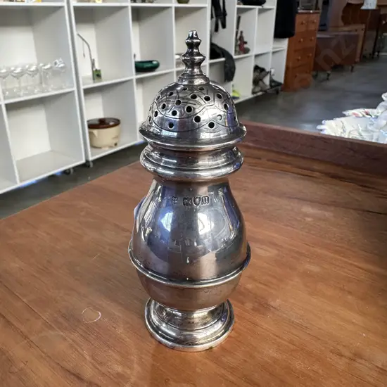 Sterling Silver shaker 14cm