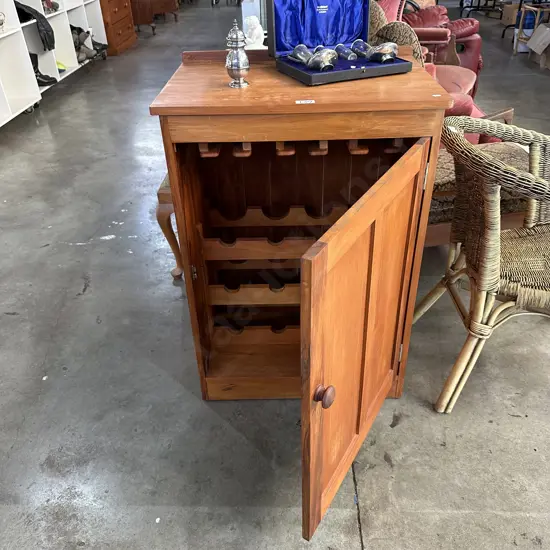 Rimu wine cabinet