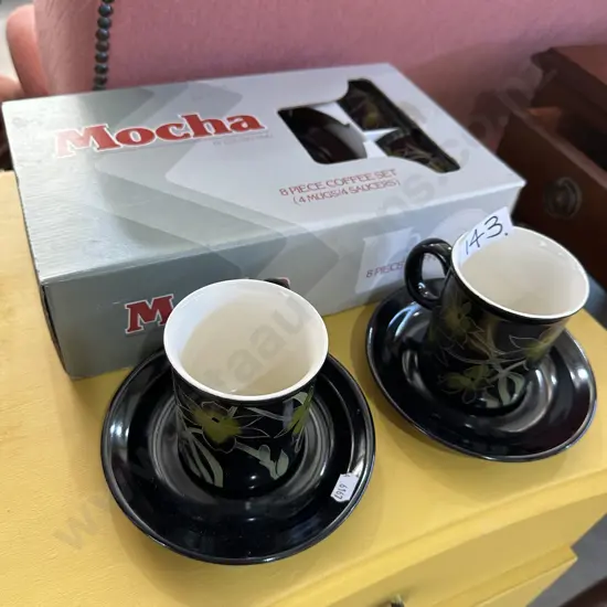 Boxed Crown Lynn 8pc coffee set