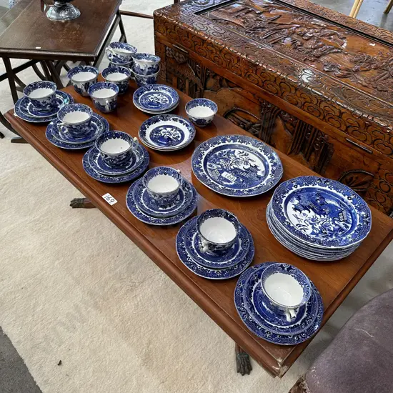 Burleigh Ware "Willow" 40pc