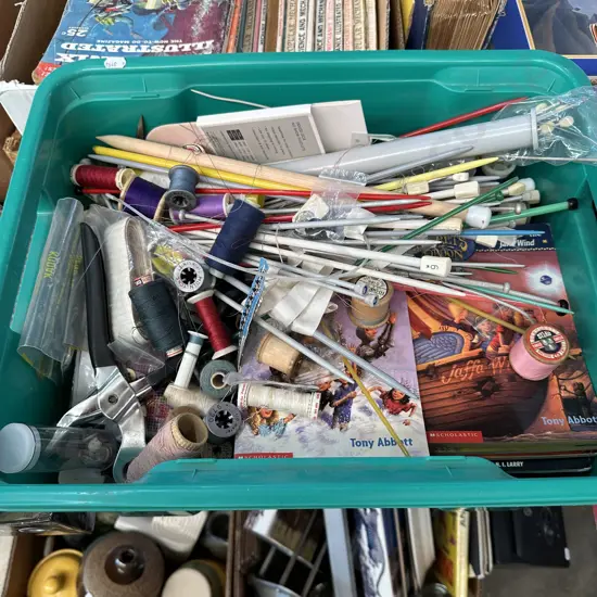 Books and sewing stuff