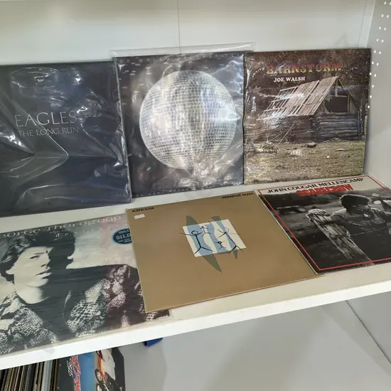 6 LPs:  Eagles, Joe Walsh, Thorogood, Icehouse, Mellencamp