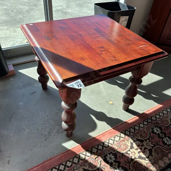 Rubberwood side table