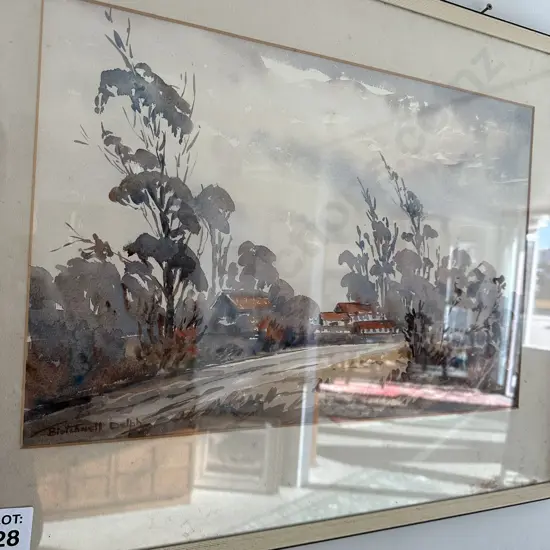 Water colour  of Turakina by Delph