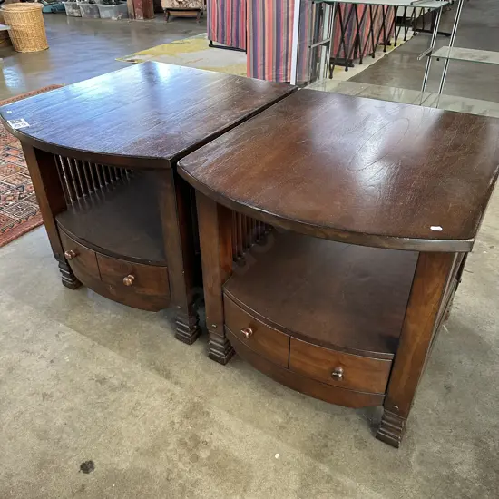 Pr lounge side tables