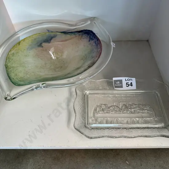 2pc Art Glass