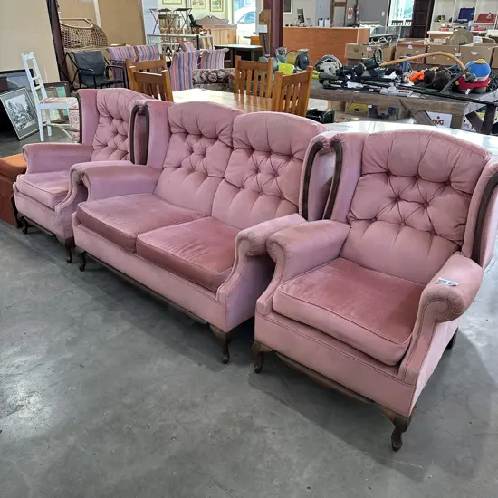 Button back 3pc suite