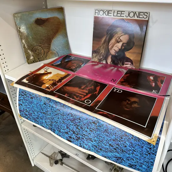 Pink Flyod almum and posters plus Ricki Lee James
