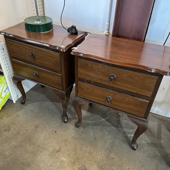pair bedside drawers
