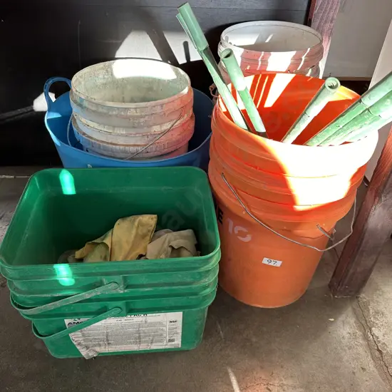 buckets etc