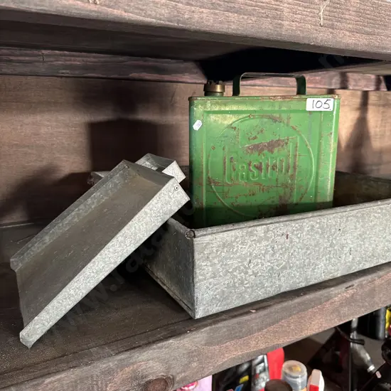 castrol fuel can metal trays