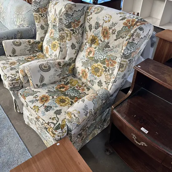 wing back rocker chair