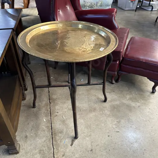 brass table