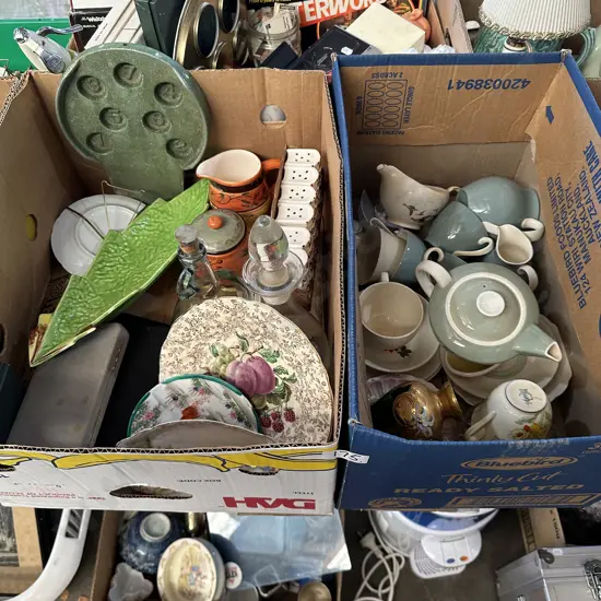 2 boxes collectables etc