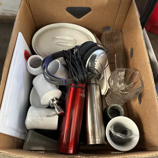 box thermos headphones etc