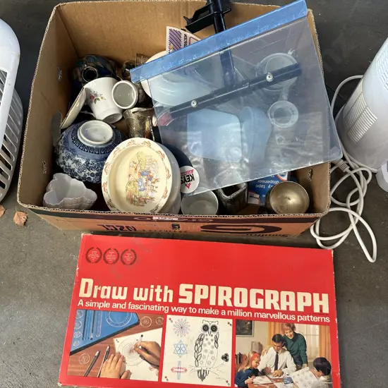 box bunnykins china silver spirograph