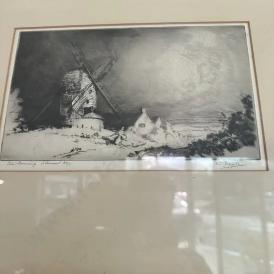 Pr of engravings by Popple