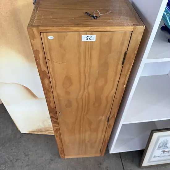 Lockable wooden cabinet