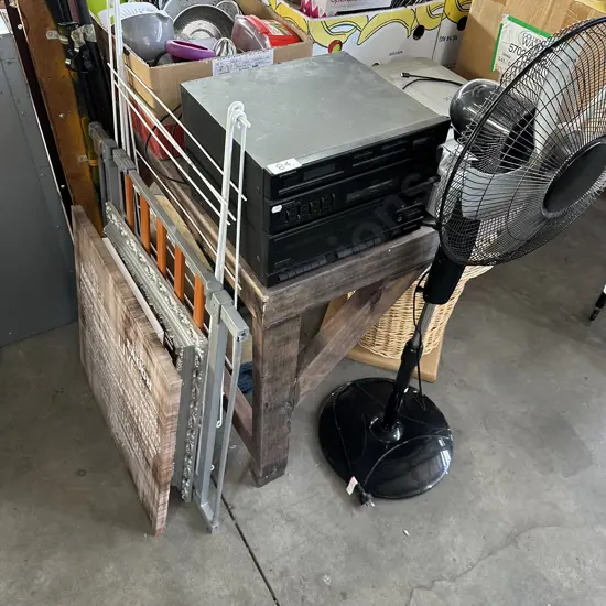 Fan, stereo, printer, prints etc