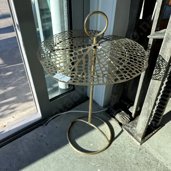 Brass side table