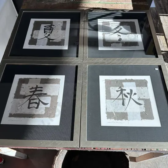 Set 4 Asian Season prints