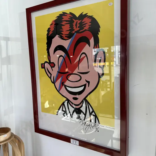 A Lad Insane signed print