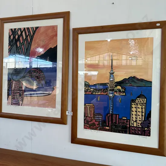 2x  Diane Vassey hand embellished pictures