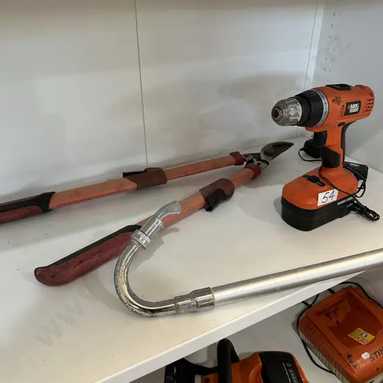 Drill, loppers and cutter cleaner