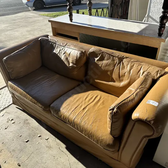 Tan Leather sofa