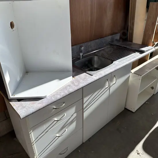 Small kitchen and cupboard