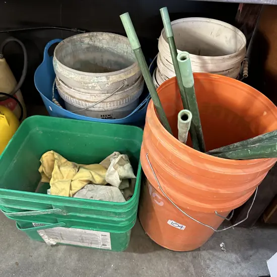 buckets etc