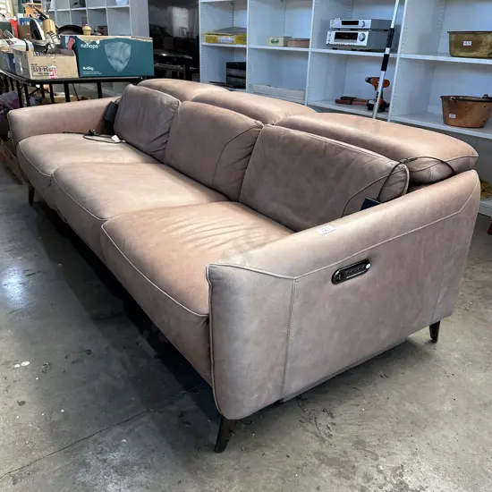 Leather electric sofa (cost 4k)