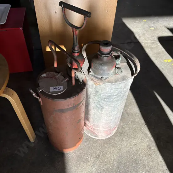 2 vintage extinguishers