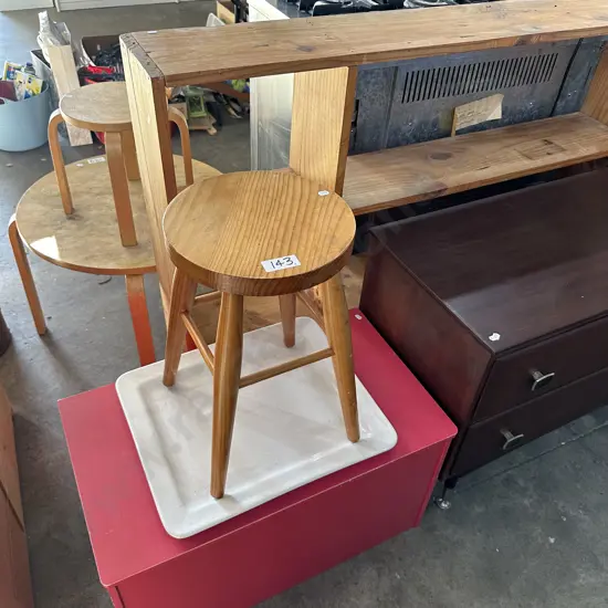 Stool, toy box, shelf, platter