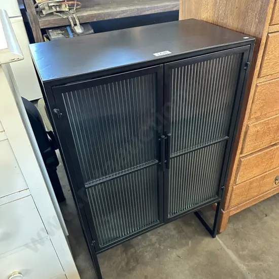 Glass, metal display