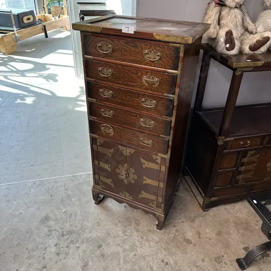 Oriental chest on cabinet 1070h x 570w