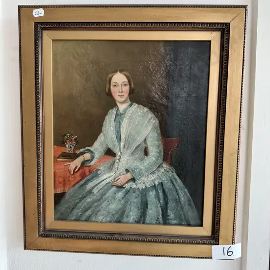 Victorian Oil portrait  290 x 240