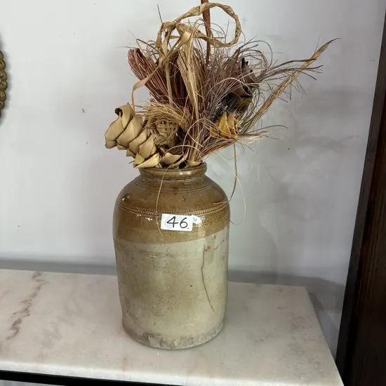 Stone crock and contents