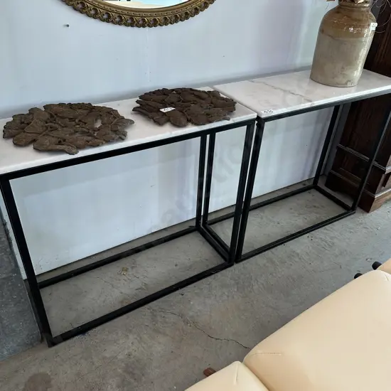 Pr Quartz side tables