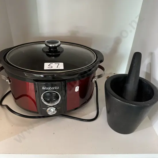 Slow cooker, pestal/morter
