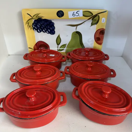 6 cast minis plus plater