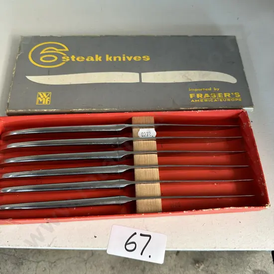 Boxed set WMF steak knives